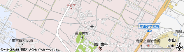 香川県三豊市豊中町本山甲1401周辺の地図