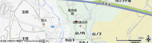 徳島県板野町（板野郡）松谷（山ノ内）周辺の地図