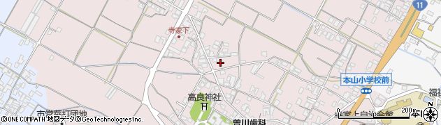 香川県三豊市豊中町本山甲1427周辺の地図