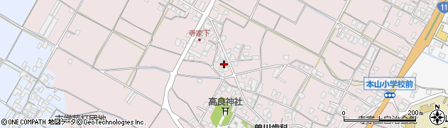 香川県三豊市豊中町本山甲1425周辺の地図