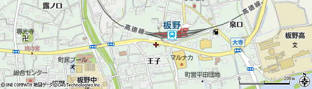 板野駅南周辺の地図