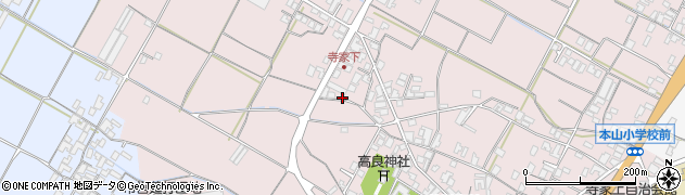 香川県三豊市豊中町本山甲1484周辺の地図