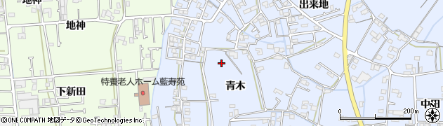 徳島県藍住町（板野郡）乙瀬（青木）周辺の地図