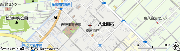 松茂町役場　笹木野ポンプ場周辺の地図