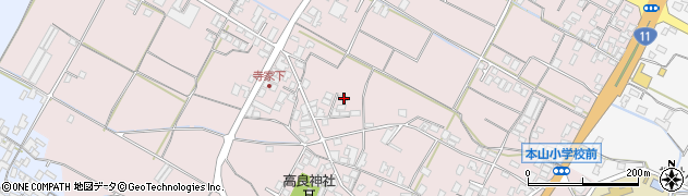 香川県三豊市豊中町本山甲1407周辺の地図