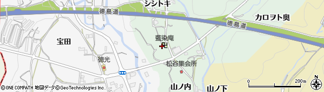 徳島県板野町（板野郡）松谷（山ノ内奥）周辺の地図