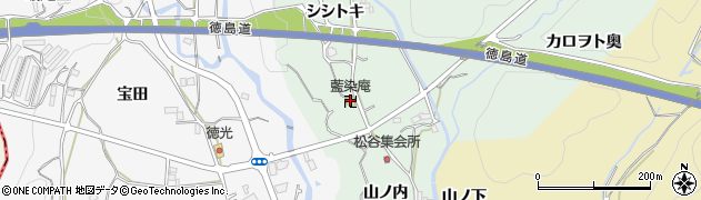 藍染庵周辺の地図