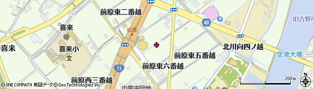 松茂駐車場周辺の地図