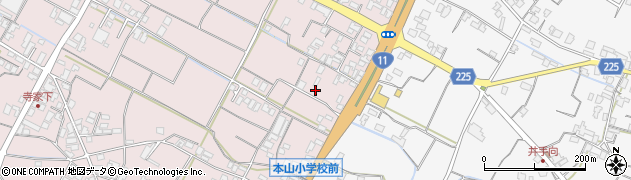香川県三豊市豊中町本山甲1029周辺の地図