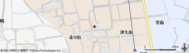 徳島県鳴門市大麻町三俣中道周辺の地図