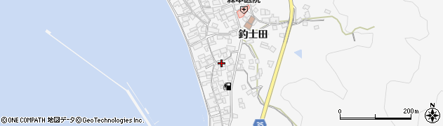 広島県呉市倉橋町釣士田7190周辺の地図