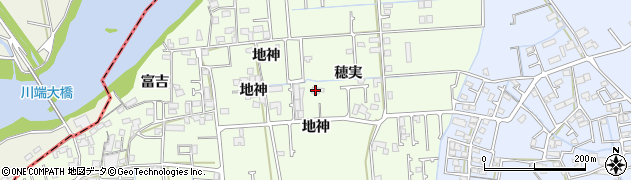 徳島県藍住町（板野郡）富吉（穂実）周辺の地図