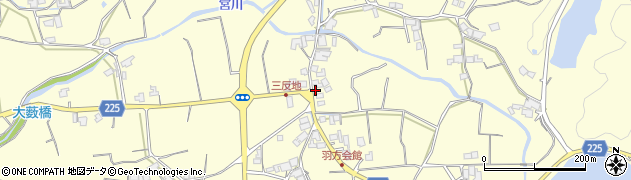 香川県三豊市高瀬町羽方周辺の地図