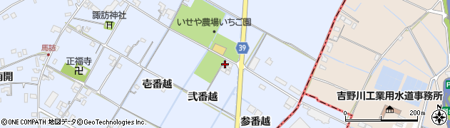 徳島県鳴門市大麻町東馬詰弐番越周辺の地図
