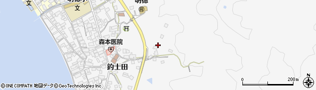 広島県呉市倉橋町釣士田周辺の地図