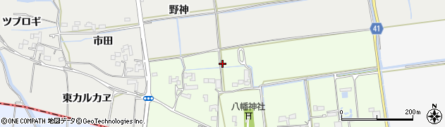徳島県鳴門市大麻町津慈周辺の地図