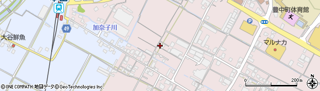 香川県三豊市豊中町本山甲801周辺の地図