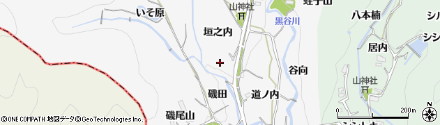 徳島県板野町（板野郡）黒谷周辺の地図