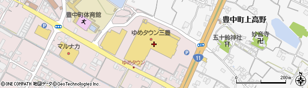ワンナワードライ東宝　ゆめタウン三豊店周辺の地図