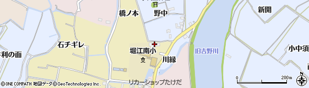 徳島県鳴門市大麻町西馬詰（橋ノ本）周辺の地図
