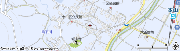 香川県三豊市豊中町岡本2707周辺の地図