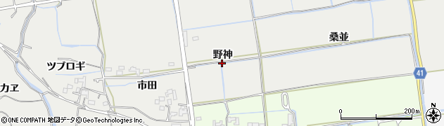 徳島県鳴門市大麻町板東（野神）周辺の地図