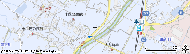 香川県三豊市豊中町岡本1456周辺の地図