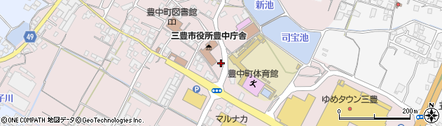 香川県三豊市豊中町本山甲203周辺の地図