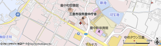 香川県三豊市豊中町本山甲210周辺の地図