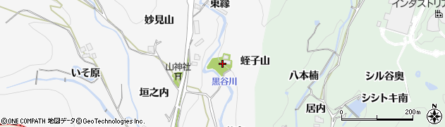 徳島県板野町（板野郡）黒谷（谷向）周辺の地図