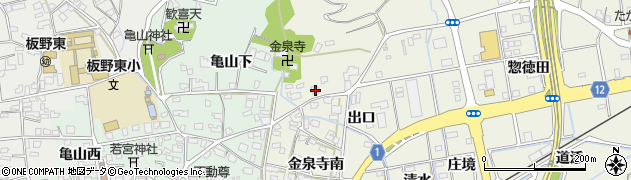 徳島県板野町（板野郡）川端（金泉寺東）周辺の地図