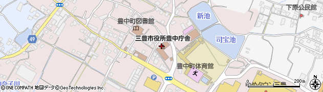 三豊市社会福祉協議会　豊中支所周辺の地図