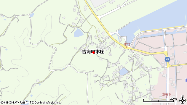 〒794-2112 愛媛県今治市吉海町本庄の地図