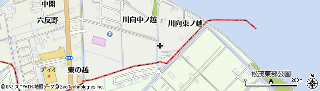 徳島県鳴門市大津町徳長川向東ノ越30周辺の地図