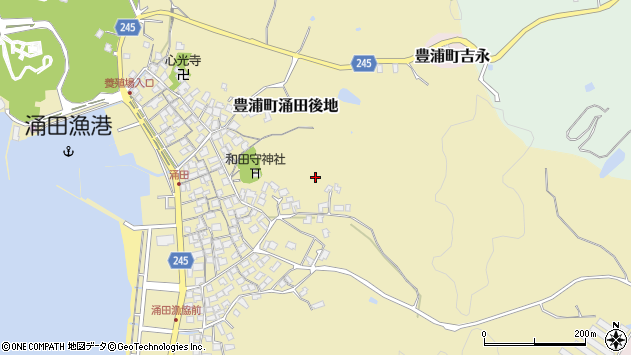 〒759-6317 山口県下関市豊浦町涌田後地の地図