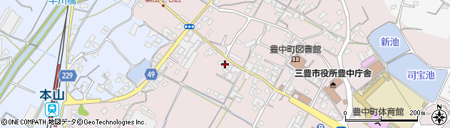 香川県三豊市豊中町本山甲751周辺の地図