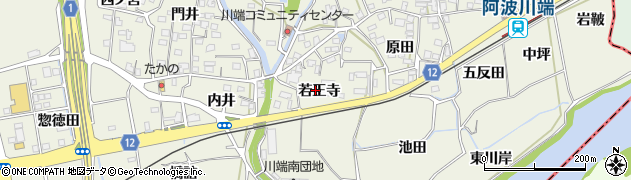 徳島県板野郡板野町川端若王寺40周辺の地図