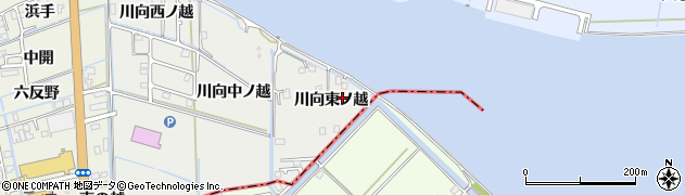 徳島県鳴門市大津町徳長（川向東ノ越）周辺の地図