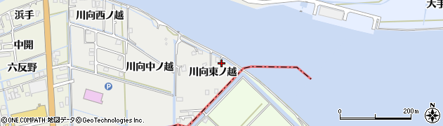 徳島県鳴門市大津町徳長川向東ノ越47周辺の地図