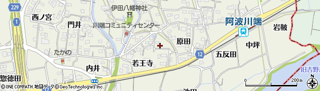 徳島県板野郡板野町川端若王寺87周辺の地図
