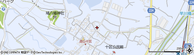 香川県三豊市豊中町岡本546周辺の地図