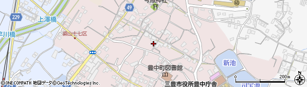 香川県三豊市豊中町本山甲372周辺の地図