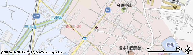 香川県三豊市豊中町本山甲553周辺の地図