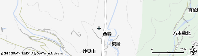 徳島県板野町（板野郡）黒谷（妙見山）周辺の地図