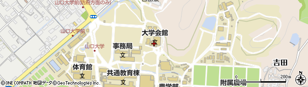 山口大学　共通教育棟売店周辺の地図