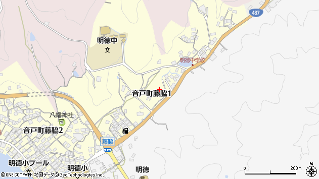 〒737-1214 広島県呉市音戸町藤脇の地図