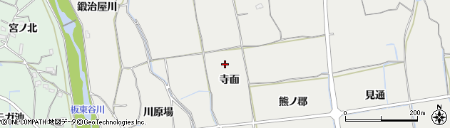 徳島県鳴門市大麻町板東（寺面）周辺の地図