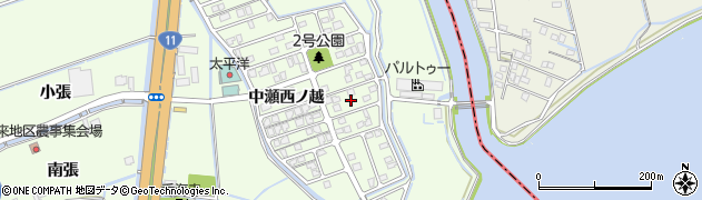 徳島県板野郡松茂町中喜来中瀬中ノ越周辺の地図