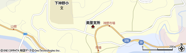 紀美野町美里支所周辺の地図