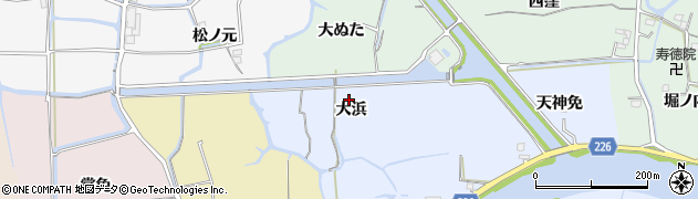 徳島県鳴門市大麻町東馬詰（大浜）周辺の地図